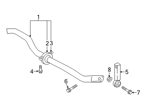 2017 Audi Q7 Rear Suspension, Control Arm Diagram 3