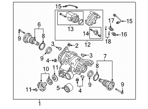 2021 Audi RS6 Avant Axle & Differential - Rear