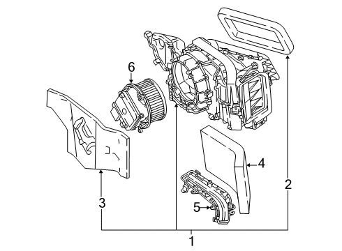 2018 Audi A5 Quattro Blower Motor & Fan, Air Condition Diagram 2