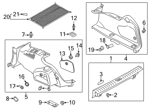 2022 Audi S6 Interior Trim - Rear Body