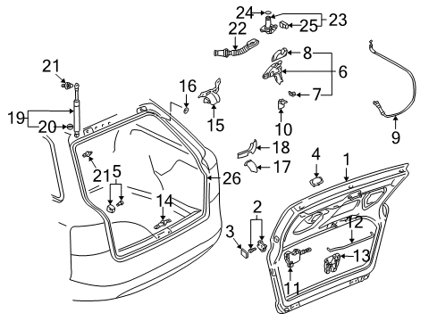 2004 Audi S4 Gate & Hardware