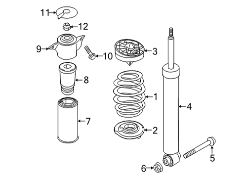 2021 Audi RS5 Shocks & Components - Rear Diagram 3