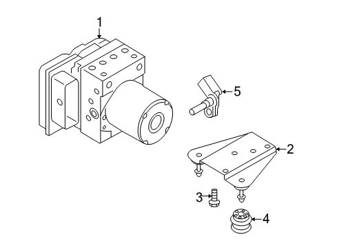 2010 Audi Q5 ABS Components