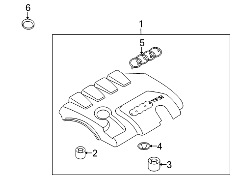 2014 Audi A4 Engine Appearance Cover