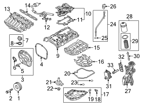 2017 Audi A6 Filler Neck Diagram for 06K-103-485-D