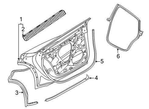 2022 Audi e-tron GT Door & Components