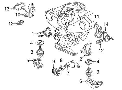 2005 Audi Allroad Quattro Engine & Trans Mounting