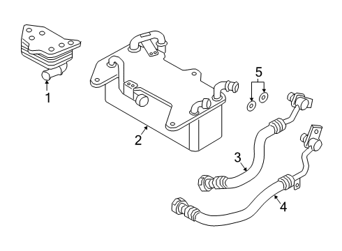 2019 Audi RS5 Sportback Trans Oil Cooler