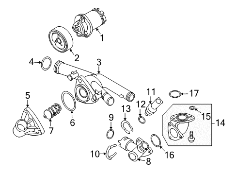 2009 Audi Q7 Water Pump Diagram 5