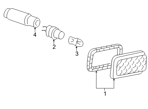 1999 Audi A8 Quattro Side Repeater Lamps