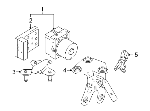 2007 Audi A3 Quattro ABS Components