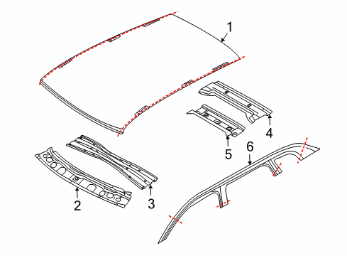 2007 Audi A3 Quattro Roof & Components