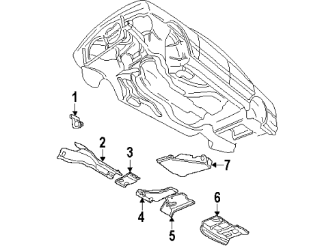 1995 Audi S6 Floor