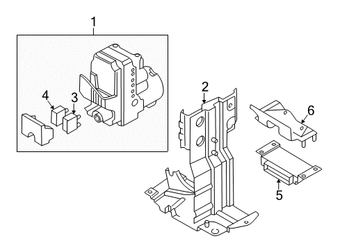 1999 Audi A8 Quattro ABS Components