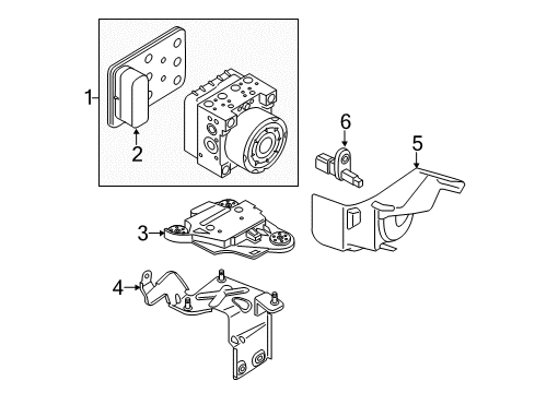 2015 Audi A3 ABS Components