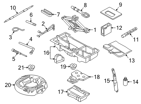 2021 Audi S4 Jack & Components