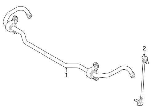 2024 Audi Q4 e-tron Stabilizer Bar & Components - Front