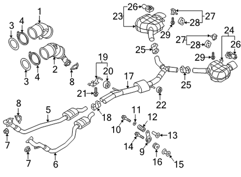 2022 Audi RS5 Exhaust Components