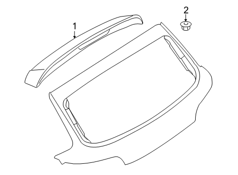 2009 Audi Q7 Rear Spoiler