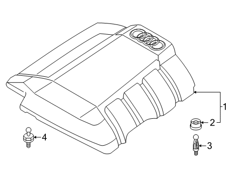 2020 Audi A6 Quattro Engine Appearance Cover