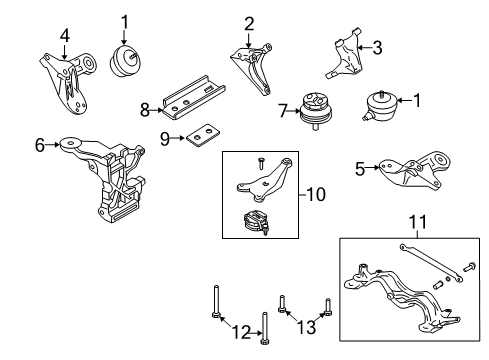 2007 Audi RS4 Spacer Diagram for 8E0-199-607-C