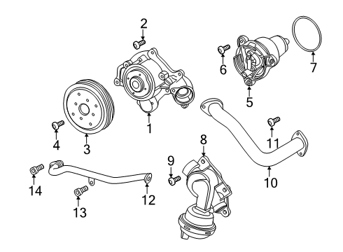 2019 Audi RS5 Sportback Water Pump Diagram 3