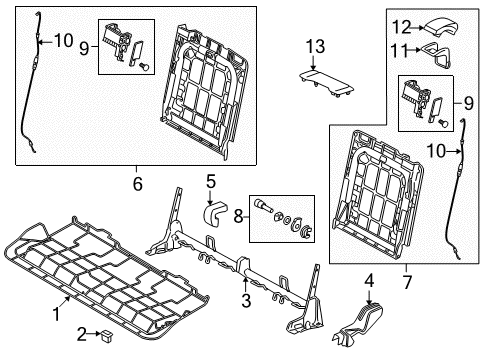 2011 Audi Q7 Third Row Seats Diagram 1