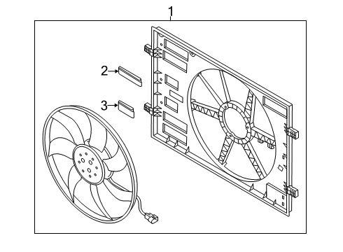 2019 Audi S3 Cooling System, Radiator, Water Pump, Cooling Fan Diagram 2