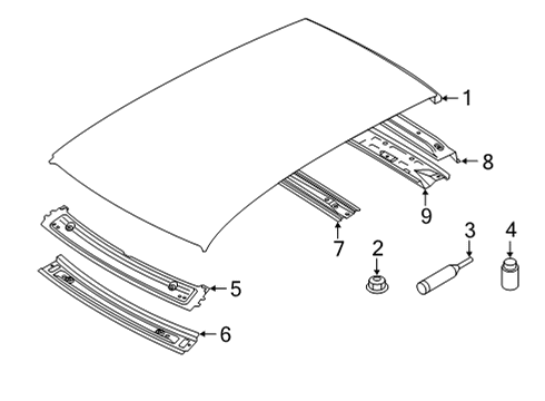 2022 Audi e-tron Sportback Roof & Components