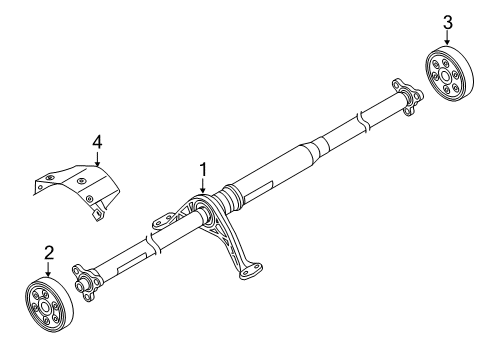 2018 Audi A3 Quattro Drive Shaft - Rear Diagram 1