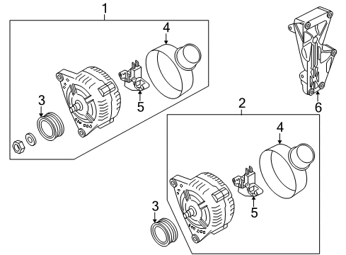 2011 Audi S6 Alternator