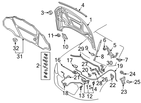 2018 Audi TT RS Quattro Hood & Components