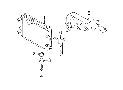 2008 Audi S8 Radiator & Components