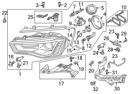 2013 Audi A5 Quattro Socket & Wire Diagram for 8T0-941-319