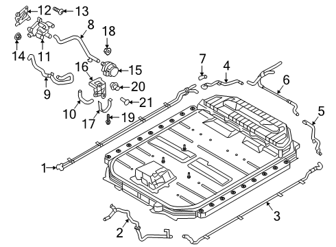 2022 Audi e-tron Sportback Hoses, Lines & Pipes Diagram 3