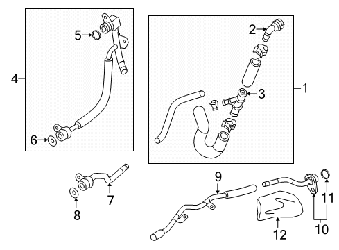 2021 Audi TT Quattro Hoses & Lines Diagram 5