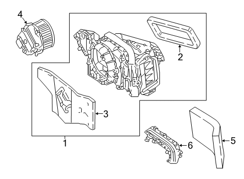 2021 Audi S4 Blower Motor & Fan