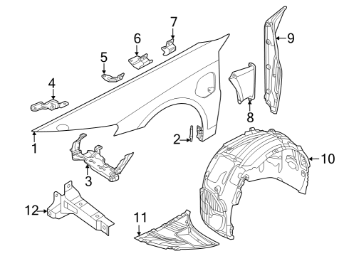 2022 Audi e-tron GT Fender & Components