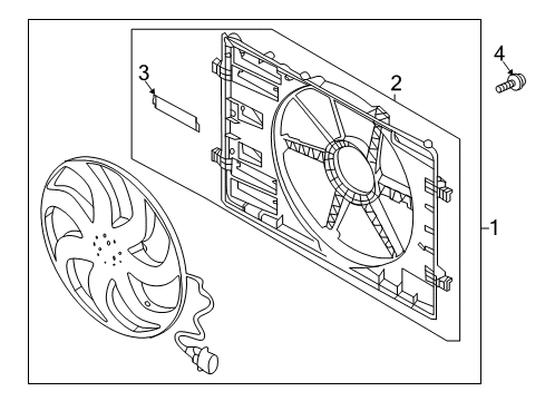 2018 Audi A3 Cooling System, Radiator, Water Pump, Cooling Fan Diagram 2