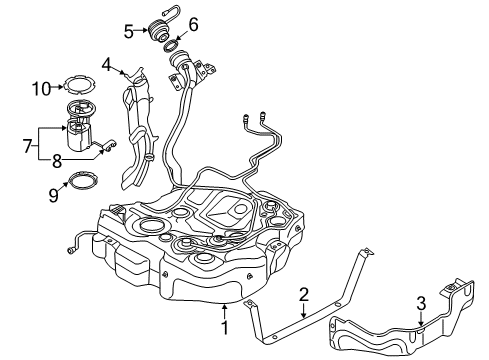 2016 Audi S3 Fuel System Components