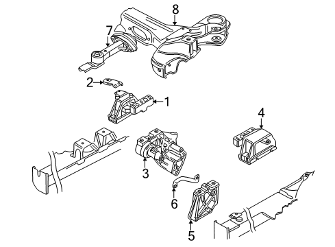 2006 Audi TT Engine & Trans Mounting