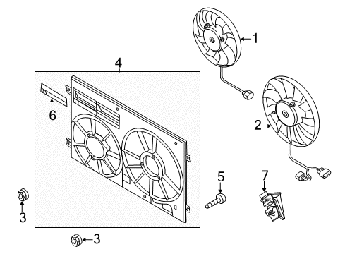 2013 Audi TTS Quattro Cooling Fan