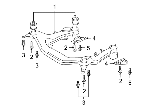 2005 Audi S4 Suspension Mounting - Front Diagram 5