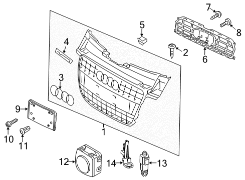 2014 Audi A4 Grille & Components