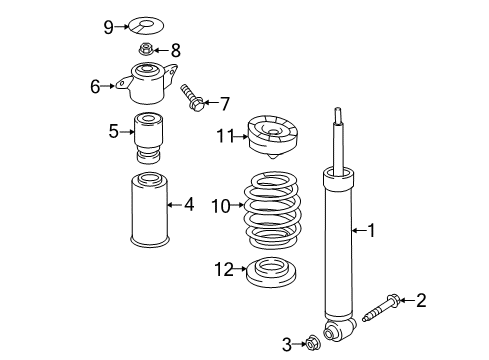 2023 Audi Q7 Shocks & Components - Rear