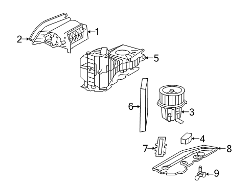 2011 Audi A5 Blower Motor & Fan