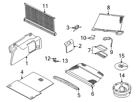 2001 Audi A6 Quattro Interior Trim - Rear Body