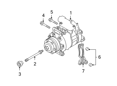 2006 Audi A6 Quattro A/C Compressor