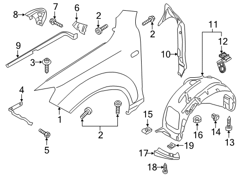 2013 Audi Q7 Fender & Components