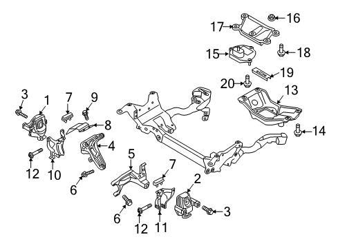 2014 Audi A5 Engine & Trans Mounting